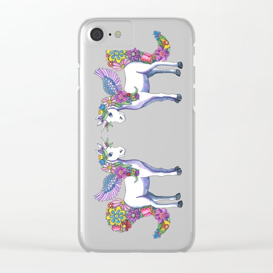 Madeline the Magic Unicorn Clear iPhone Case