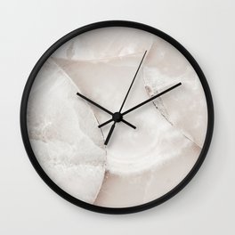 Beige Marble Texture Wall Clock