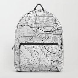 Atlanta City Minimalist Map Backpack | Line, Road, Graphicdesign, Urban, Illustration, Vector, Georgia, Abstract, Black And White, Minimalist 