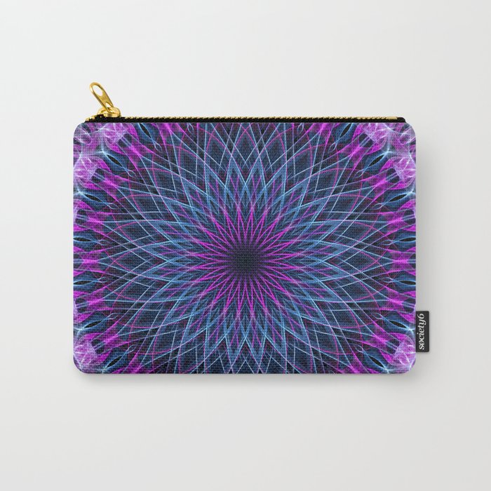 Pretty mandala in pink, blue and violet Carry-All Pouch