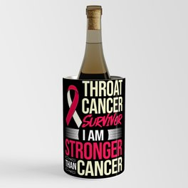 Head and Neck Throat Cancer Ribbon Survivor Wine Chiller