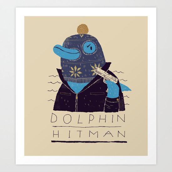 dolphin hitman. Art Print