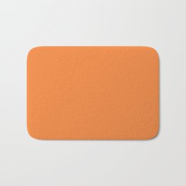 Colors of Autumn Warm Apricot Orange Solid Color Bath Mat | Colour, Solidcolors, Solid, Simple, Fashioncolor, Color, Graphicdesign, Plain, Colors, Season 