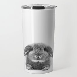 Bunny rabbit sitting Travel Mug