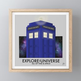 Explore the Universe, All of Time and Space Framed Mini Art Print