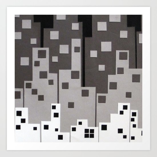 City at Night Art Print