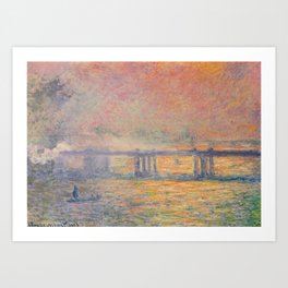 Charing Cross Bridge (Saint Louis), Claude Monet Art Print