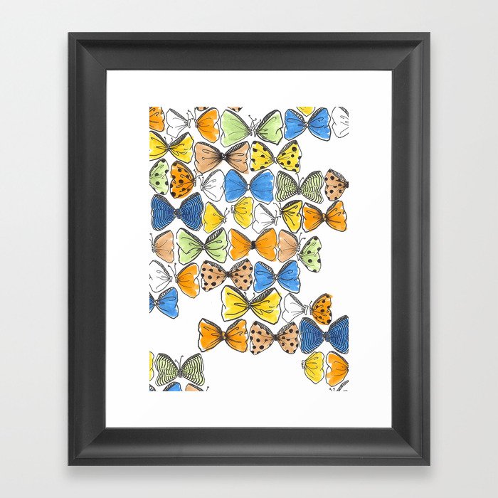 More Bows & Butterflies Framed Art Print