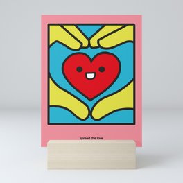 spread the love pop art Mini Art Print