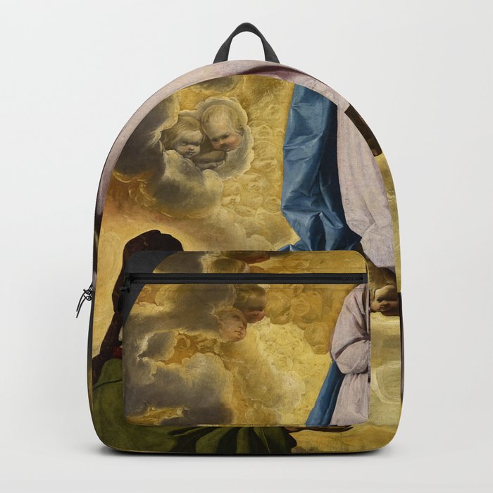 The Immaculate Conception with Saint Joachim and Saint Anne by Francisco de Zurbaran Backpack