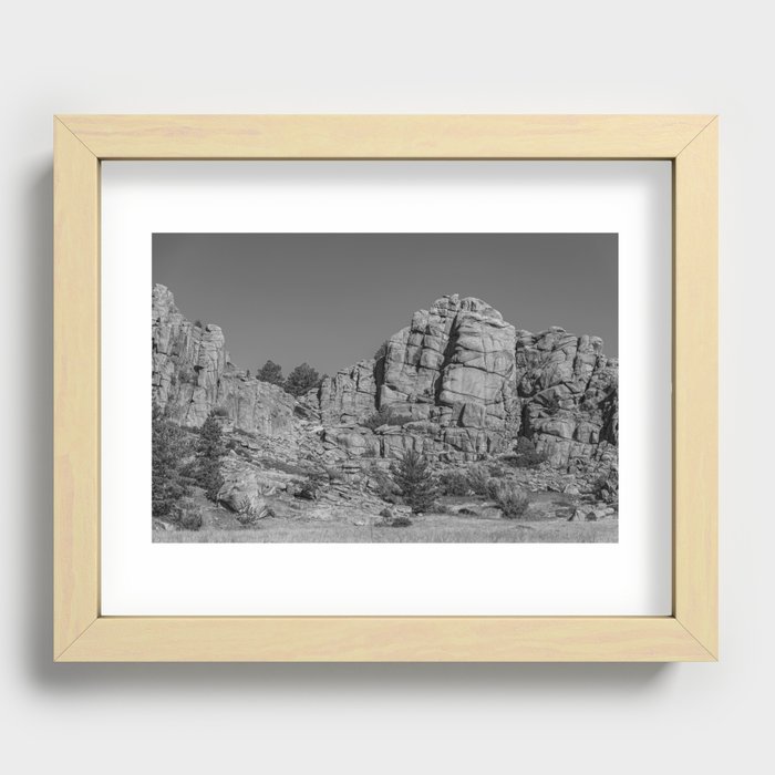 Natural Rock Formations In Wyoming Recessed Framed Print