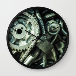 Machine Parts Wall Clocks For Any Decor Style Society6