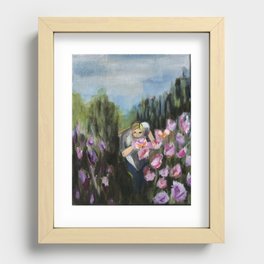 Stop to smell the Flowers Recessed Framed Print
