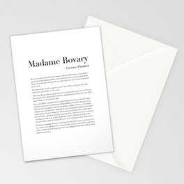 Madame Bovary by Gustave Flaubert Stationery Card