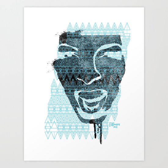 in the face of madness Art Print