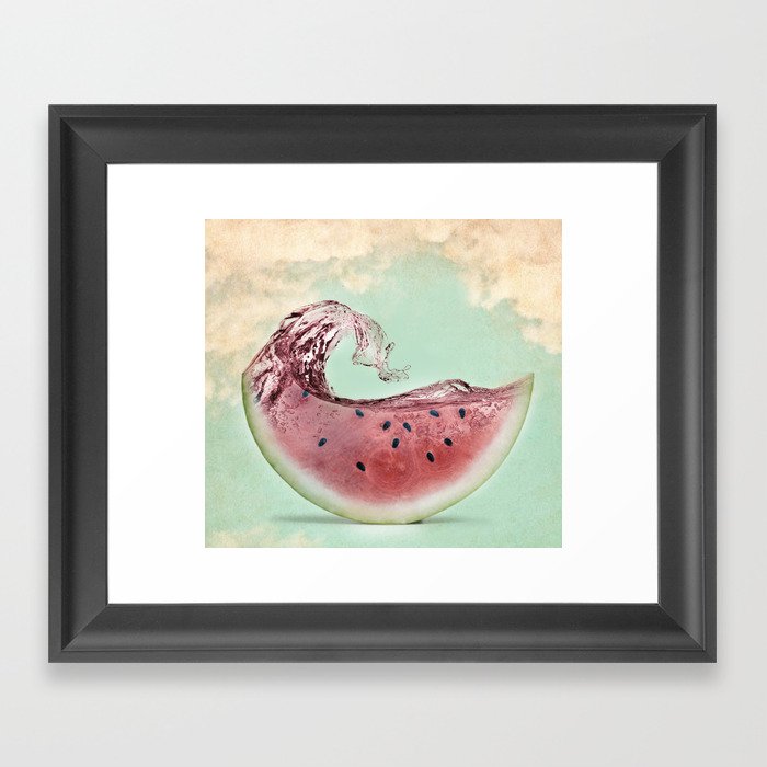 Watermelon sky Framed Art Print