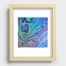 Crystal Vibes - Fluid Art Recessed Framed Print