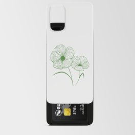 Flowers in Green Android Card Case