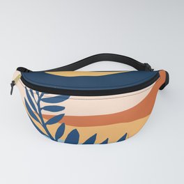 Moon and Night Bloomer Mountain Landscape Fanny Pack