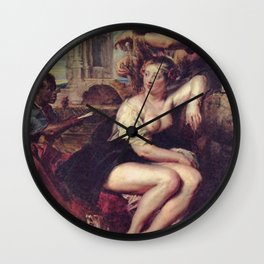 Peter Paul Rubens - Bathseba am Brunnen Wall Clock