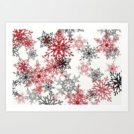 snowflake shine - 2 Art Print