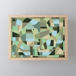 Hummingbird - Geometric Abstract Framed Mini Art Print