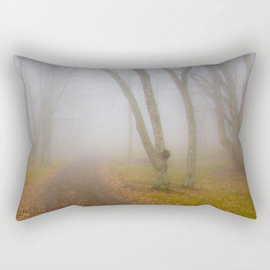 misty forest Rectangular Pillow