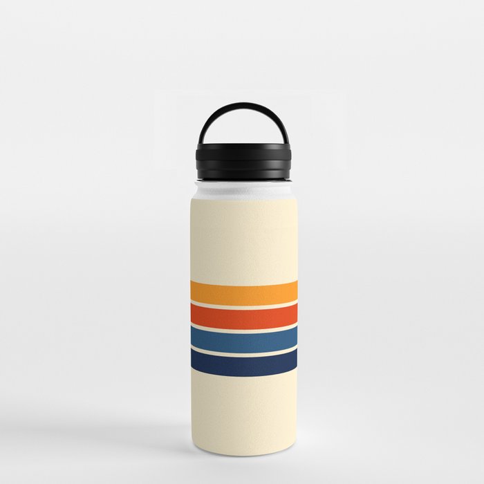 Classic Retro Stripes Water Bottle