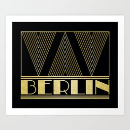 Berlin Germany Art Deco Art Print