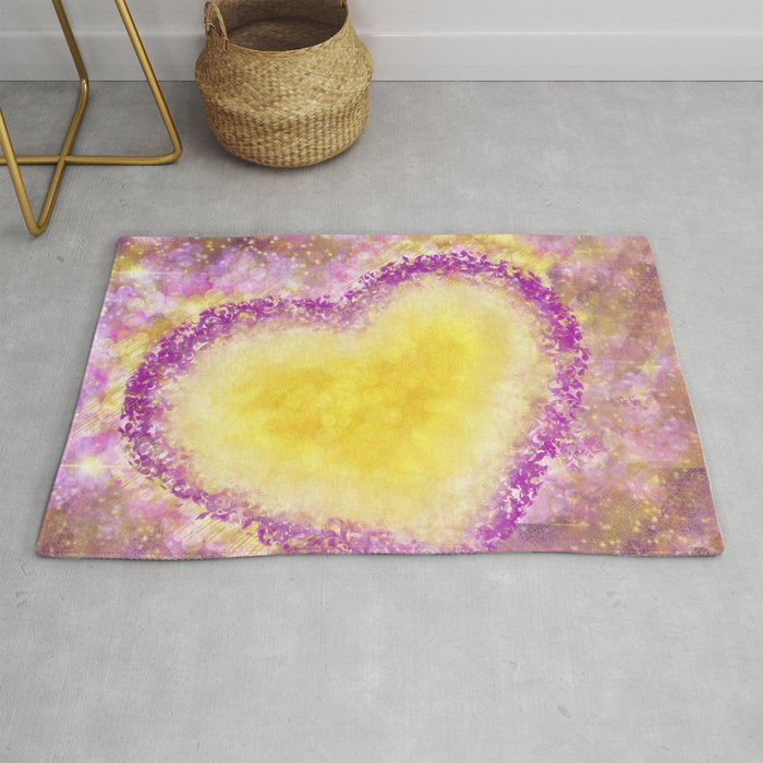 Heart of Gold  Rug