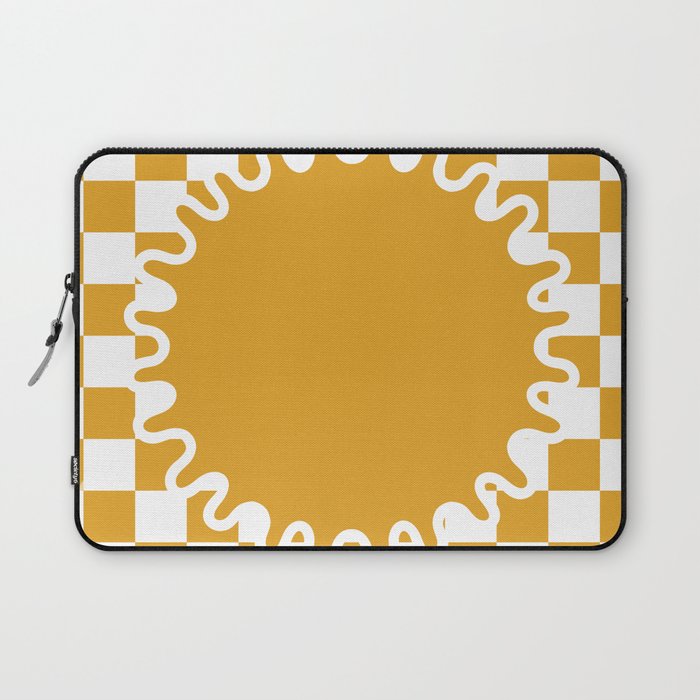 90s Checkerboard - Yellow 2 Laptop Sleeve