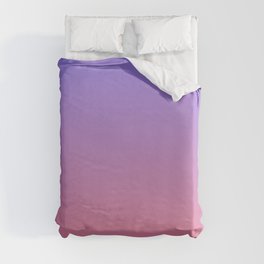 Color gradient 3. Pink and blue.abstraction,abstract,minimalism,plain,ombré Duvet Cover