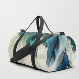Beautiful Peacock Feathers Duffle Bag