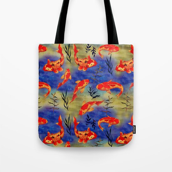 The deep water- koi fishes - watercolor Tote Bag