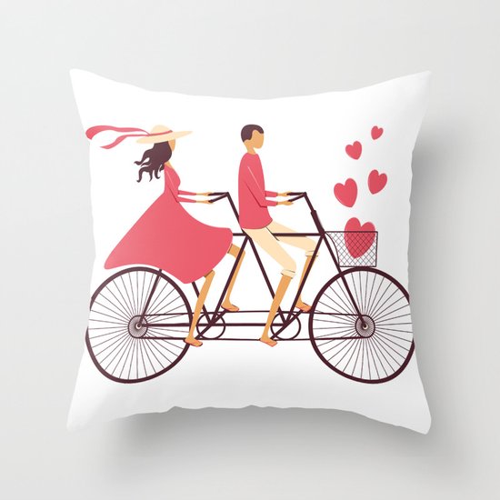 Love Couple Throw Pillow