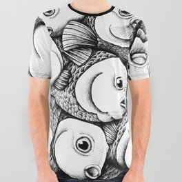 Prisoners - fishes All Over Graphic Tee