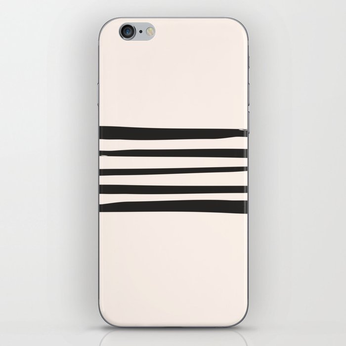 Inkaa - Black Colourful Summer Retro Ink Stripes Design iPhone Skin