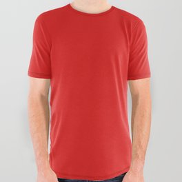 Candy Cane Red All Over Graphic Tee