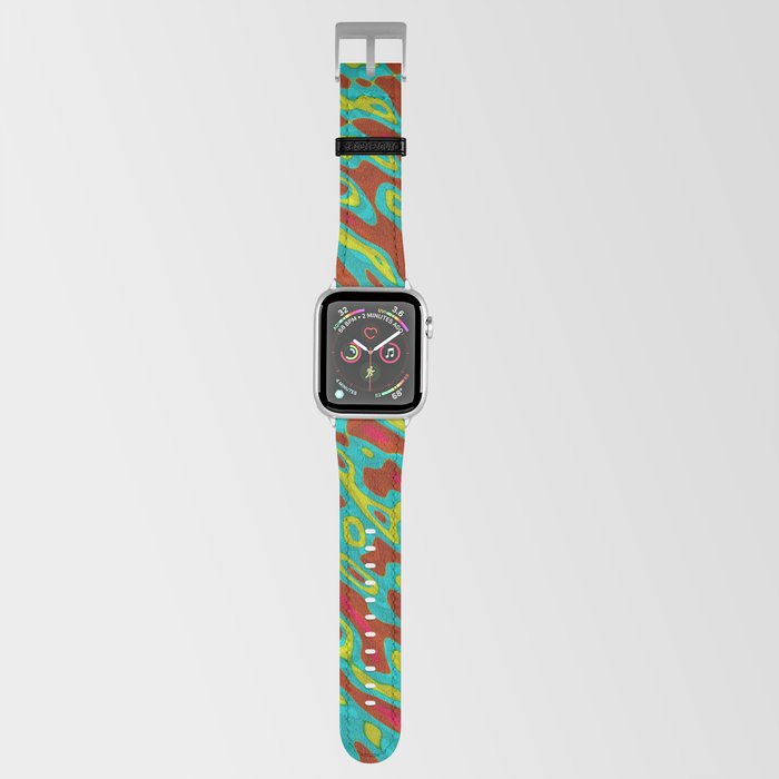 Red and Green Shapes Apple Watch Band