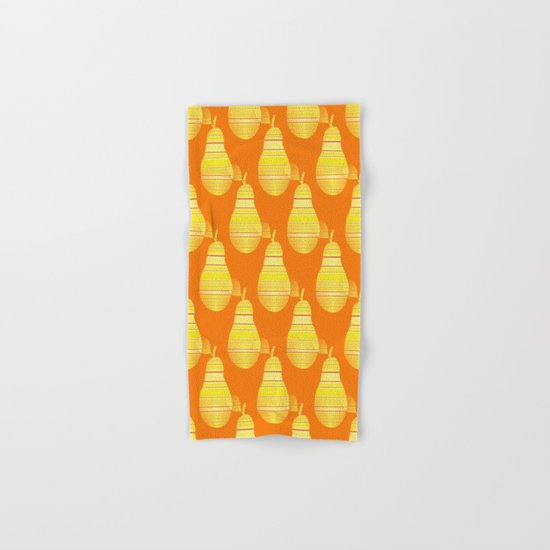 Yellow And Orange Pears Hand & Bath Towel