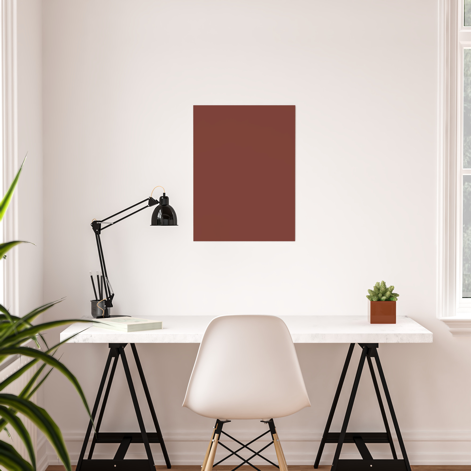 Sherwin Williams Trending Colors Of 2019 Rustic Red Sw 7593 Solid Color Poster By Simplysolids