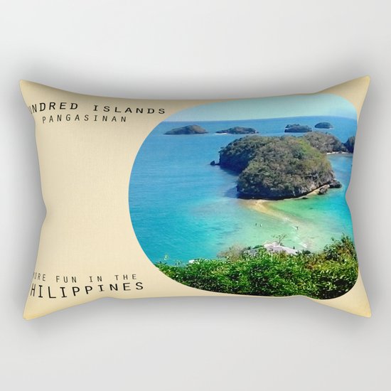 Hundred Island Rectangular Pillow