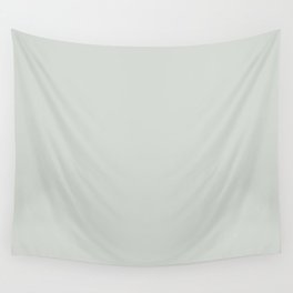 Light Gray Solid Color Pantone Zephyr Blue 12-5603 TCX Shades of Green Hues Wall Tapestry