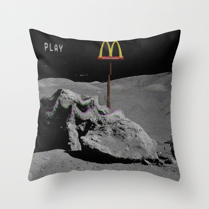Mcdonalds aesthetic vhs Throw Pillow