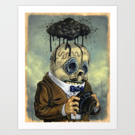 Bad Calavera Time Art Print