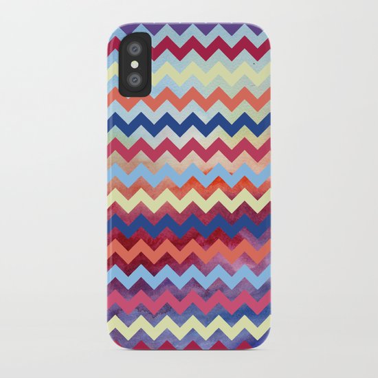 Watercolor Chevron II iPhone Case