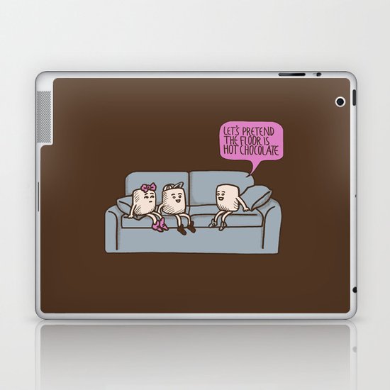 The Floor is Hot Chocolate! Laptop & iPad Skin