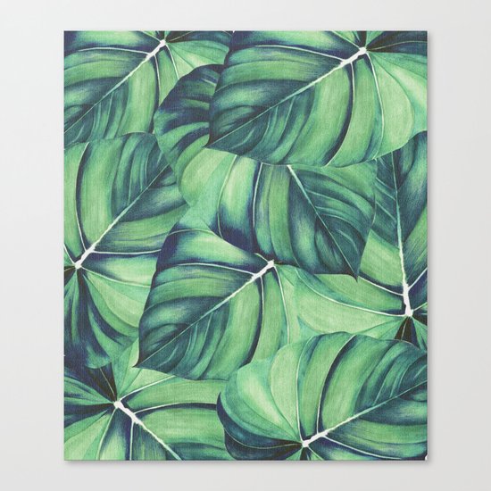 Palm Leaf Print Canvas Print