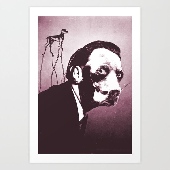 SalvaDog Dalí Art Print