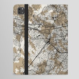 Authentic Berlin Map - Artistic Cartography iPad Folio Case